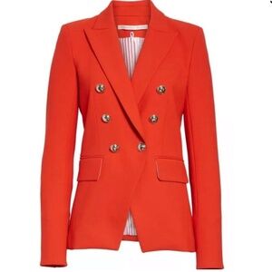 Veronica Beard Miller Dickey Jacket Blazer RED Size 00